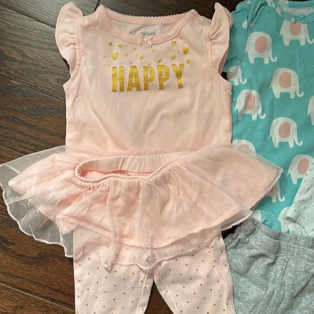 Carter’s Baby Girl Bundle-Size 6 months‎